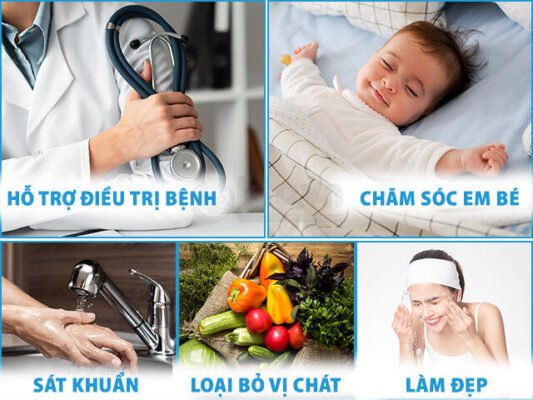 5 tác dụng của nước ion kiềm, nước pi điện máy klp