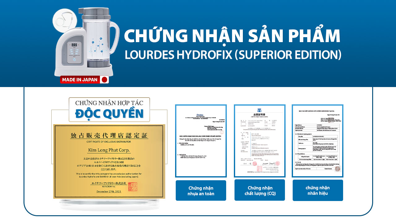 Nước Hydro, Máy tạo nước và khí hydro, Nước chống oxy hóa, trẻ hóa, Công dụng của nước Hydro, Lourdes, lourdes hydrofix, Lourdes Hydrofix Superior Edition, Máy tạo nước Hydro, Nước Hydro, nước hydrogen