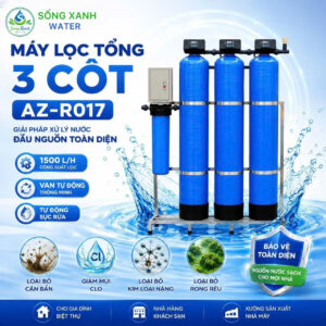 Lọc Tổng 4 Cấp Lọc-AZ-R017, lọc nước uống, lọc nước sinh hoạt, lọc tổng, lọc nước đầu nguồn, lọc nước máy, lọc nước tốt, lọc nước giá rẻ, lọc nước