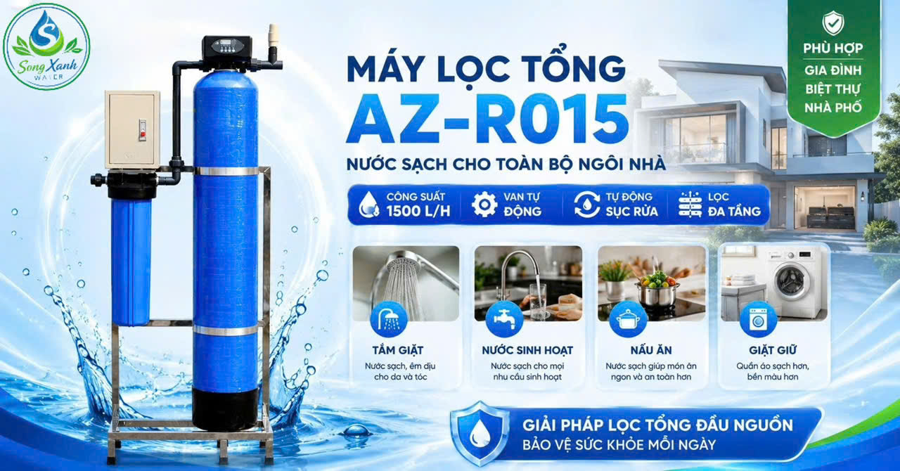 Lọc tổng, lọc đầu nguồn, lọc nước sinh hoạt, lọc nước giá tốt, lọc nước Đà Nẵng, Lọc nước sạch