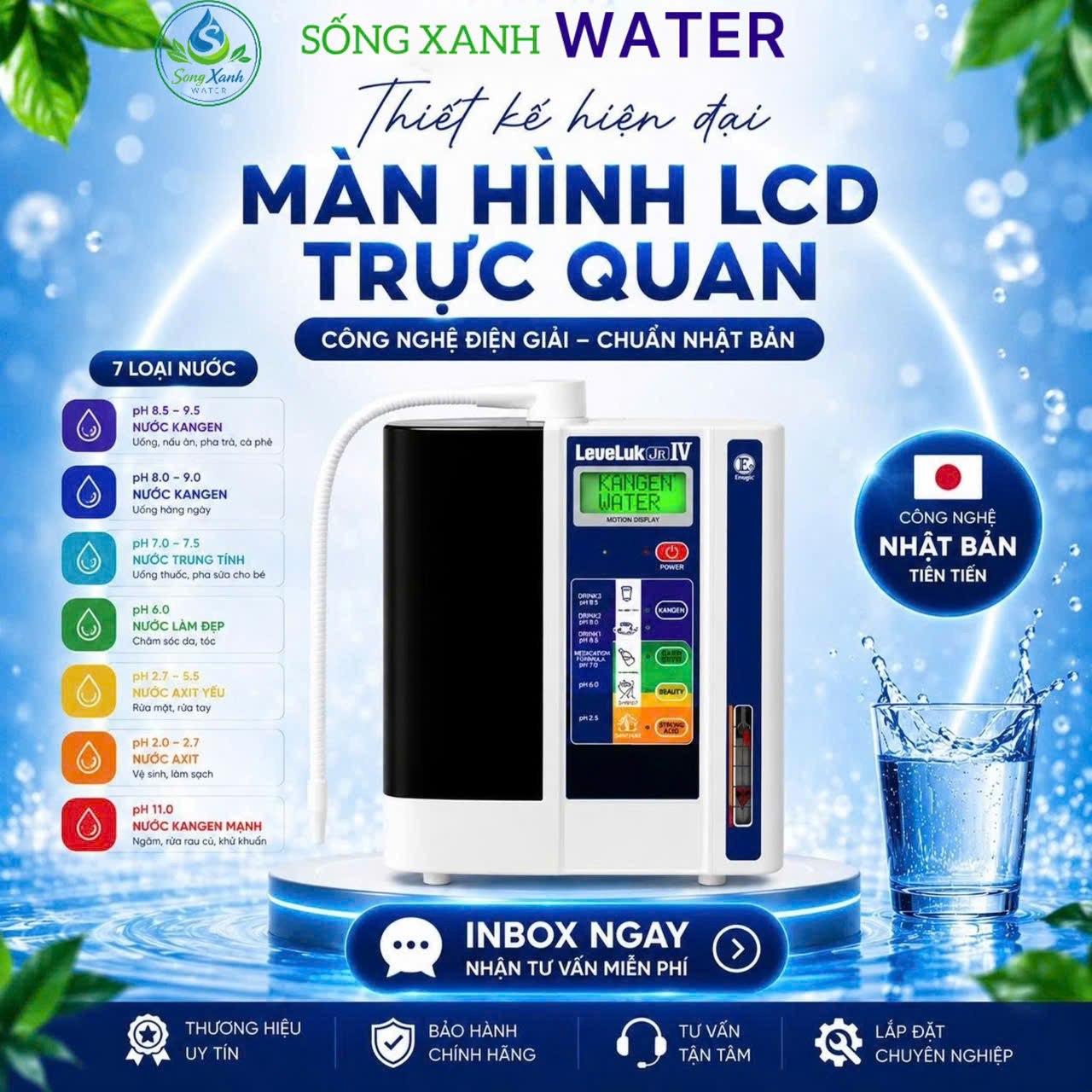 Máy điện giải ion kiềm kangen leveluk JRIV giá tốt