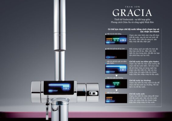Máy Lọc Nước Ion Kiềm Trim Ion Gracia