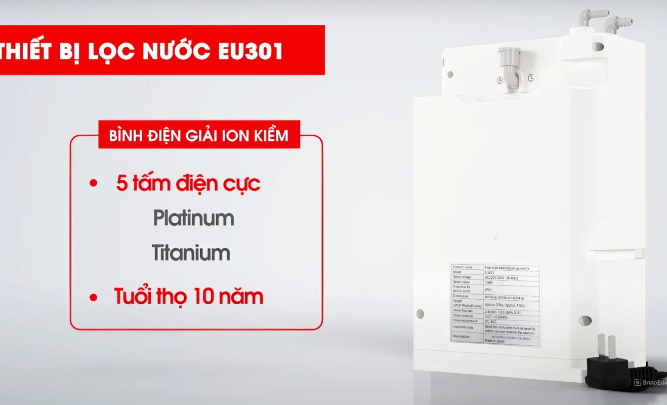 Máy lọc nước ion kiềm EU301